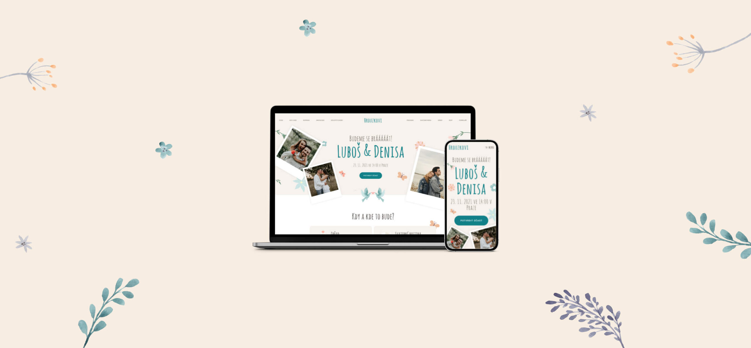 Jak založit svatební web na WeMarry krok po kroku